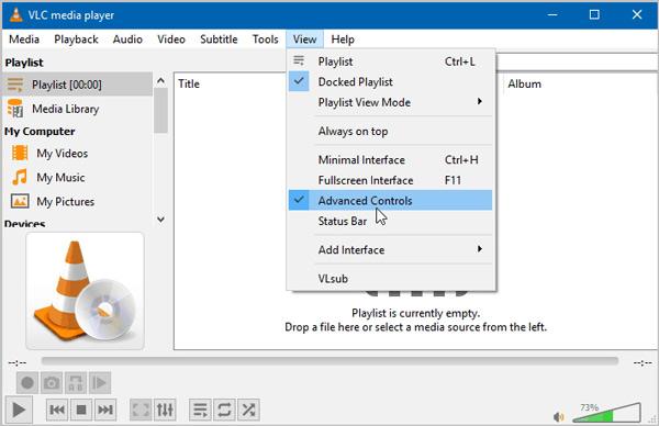 VLC Advanced Controls