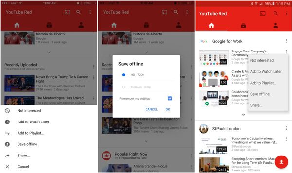 can you download youtube videos to watch offline