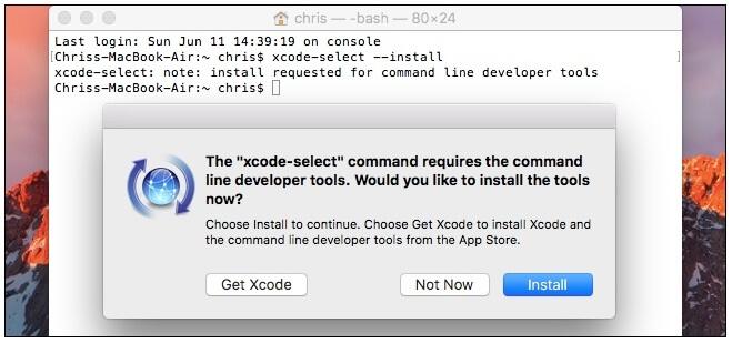 Selezione Xcode