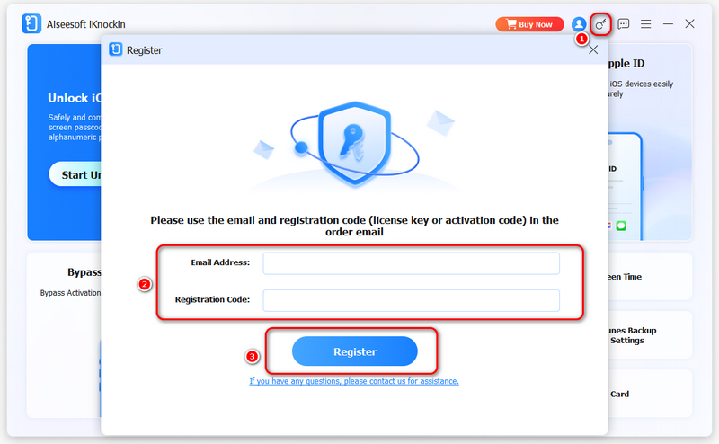 Registration Code Login