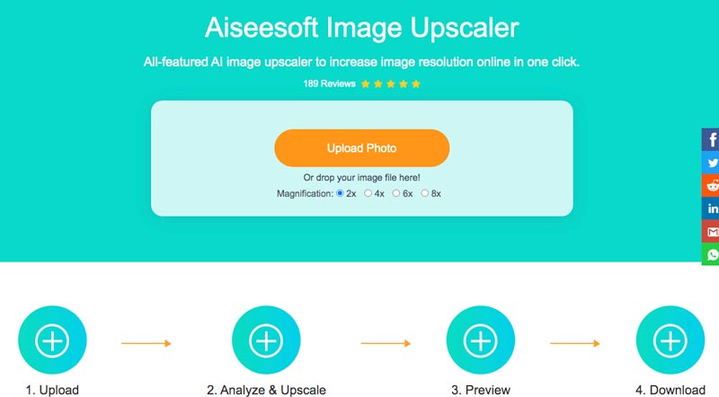 Upload billeder AI Image Upscaler
