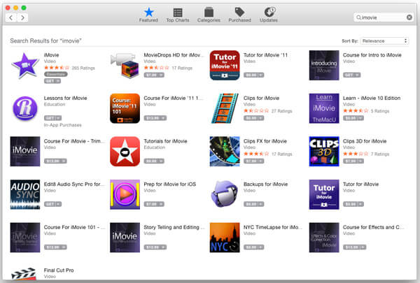 Download iMovie i Mac App Store