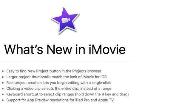 Nuovo aggiornamento iMovie