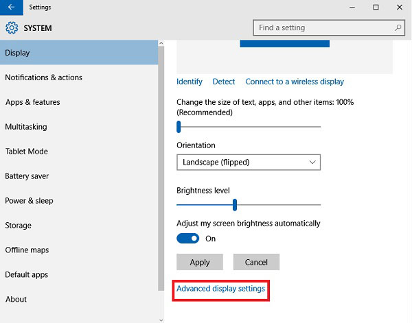 Display Settings