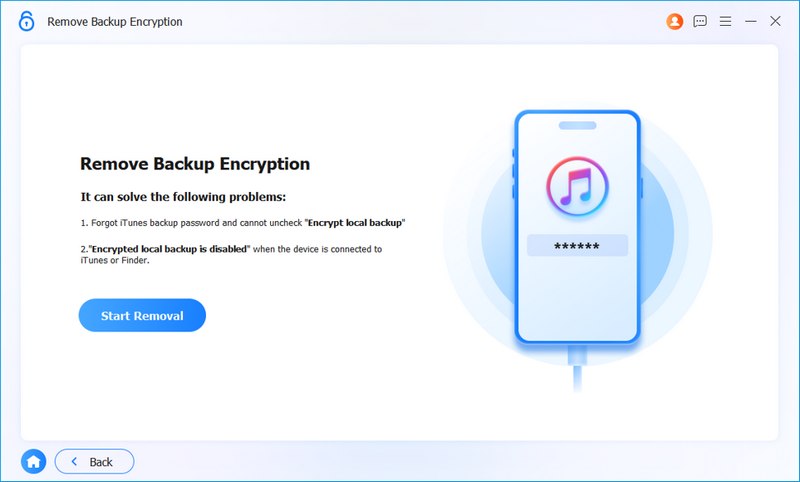 Connect the Device for Removal