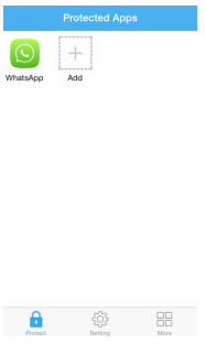 在iAppLock上添加WhatsApp