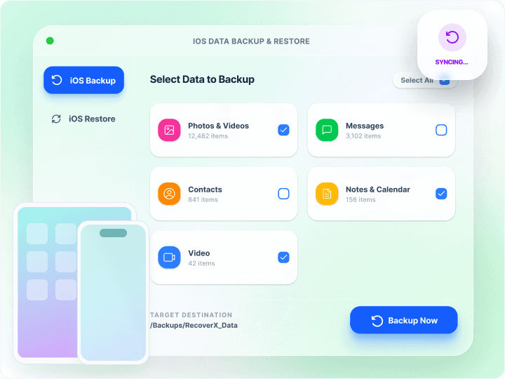 Cross Platform IOS Backup And Restore