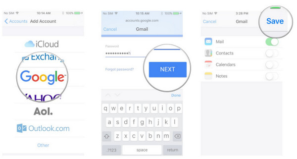 Zálohujte poznámky v iPhone pomocí Gmailu
