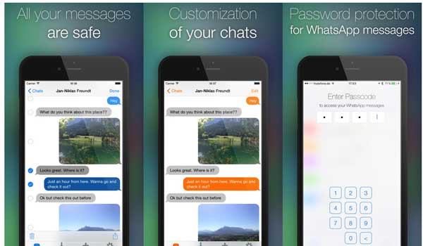 Κωδικός πρόσβασης για WhatsApp Μηνύματα για iPhone