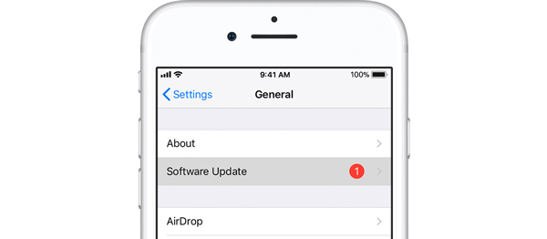 Kontroller iOS-opdatering