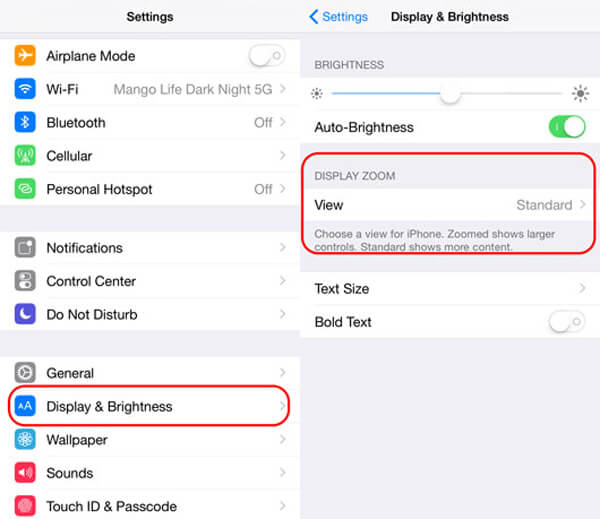 Change Display Zoom Settings