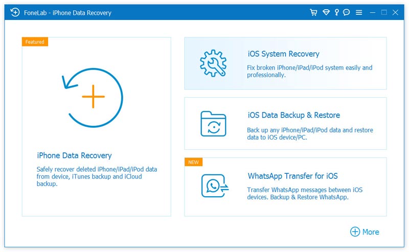 Vælg iOS System Recovery