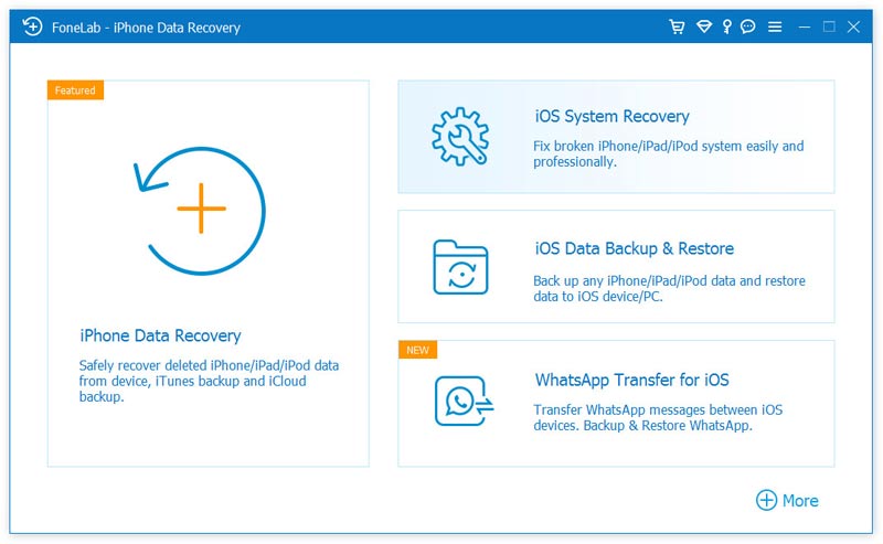 Wybierz Odzyskiwanie systemu iOS