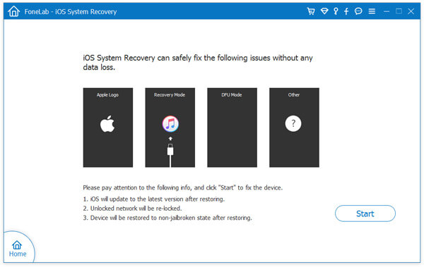 Launch ios system recovery