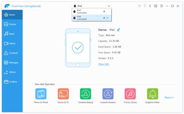 Connect iPad and iPod