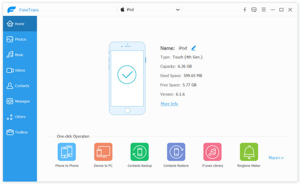 Collega iPod con iPod Manager