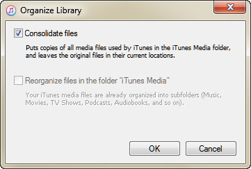 Consolidate iTunes