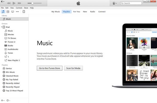 İPad'i iTunes'a bağlayın