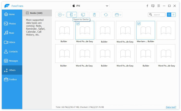 Export Books to Device