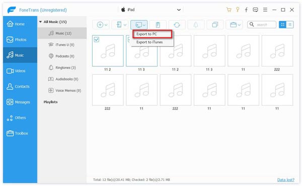 Put Music from iPhone to PC