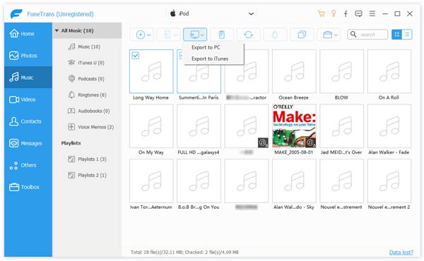 Export iTunes Library
