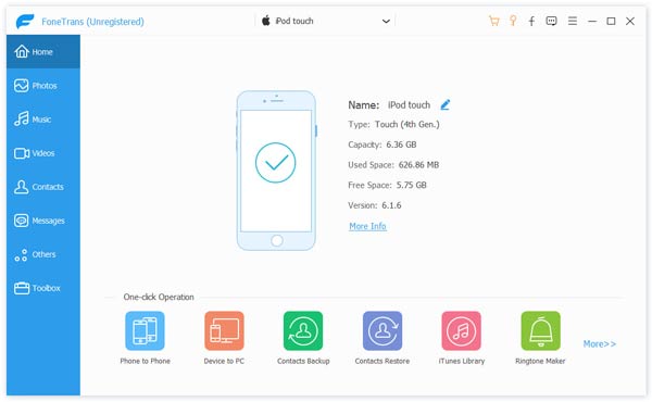 FoneTrans-interface