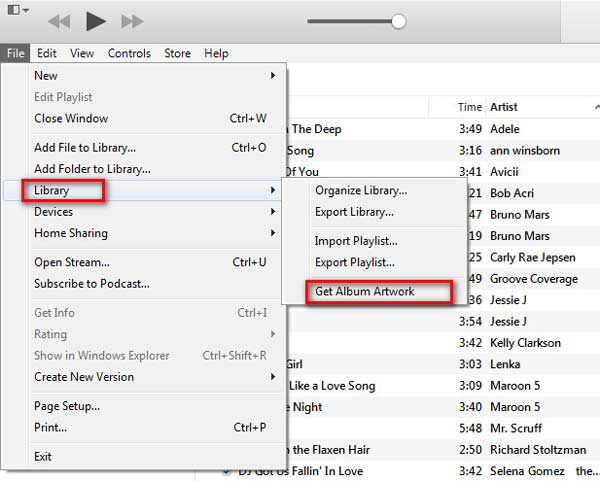 Ottieni illustrazioni per album su iTunes