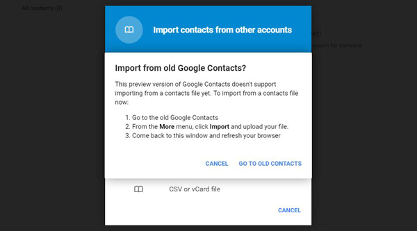 Contacten importeren uit Gmail