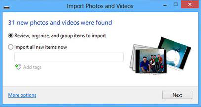 Importer bilder fra iPhone til PC direkte på Windows 8