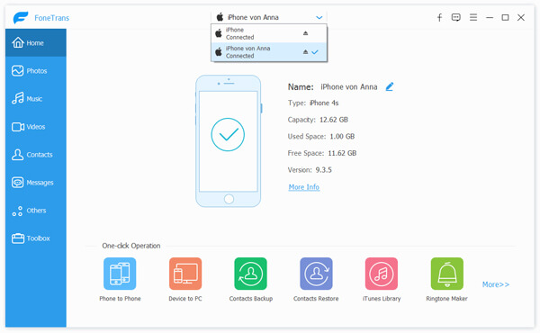 Interfaccia da iPhone a iPhone