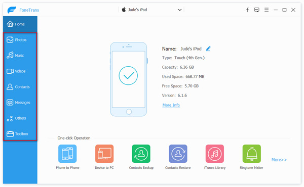 Collega l'iPod al PC