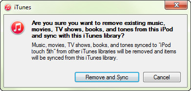 Synchroniseer met uw iTunes-bibliotheek