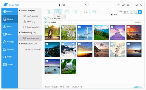 Move Images to iPad