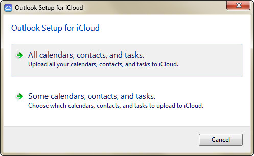 Synkroniser Outlook-kalender med iCloud