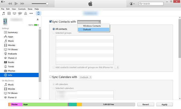 Sync Contacts to Outlook