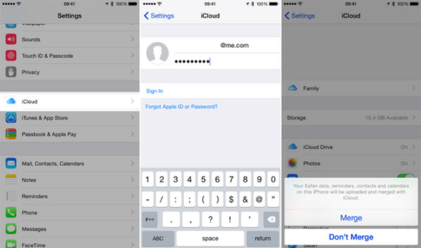 İPhone iPad'i iCloud ile senkronize etme