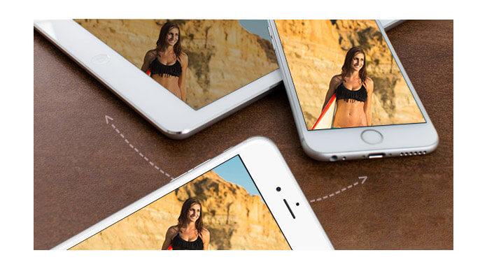 Overfør fotos fra iPhone til iPhone eller iPad