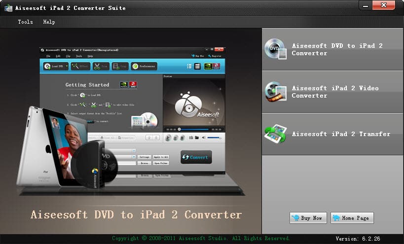 Aiseesoft iPad 2 Converter Suite screenshot