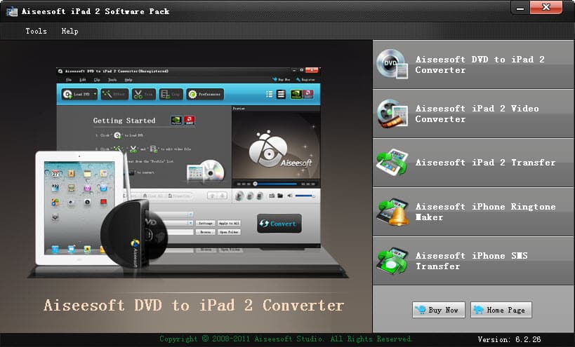 Aiseesoft iPad 2 Software Pack screenshot