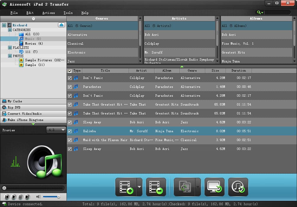 Aiseesoft iPad 2 Transfer screenshot