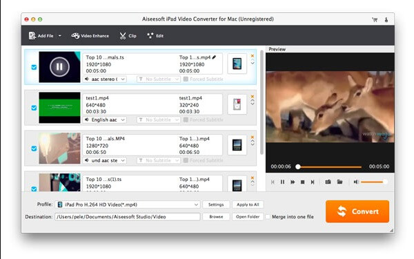 Convertitore video per iPad per Mac