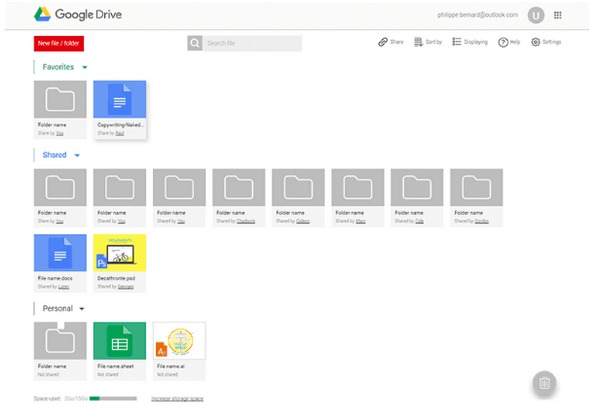 Trasferisci file iPad tramite Google Drive