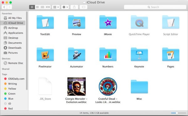 Μεταφέρετε αρχεία iPad χρησιμοποιώντας iCloud Drive