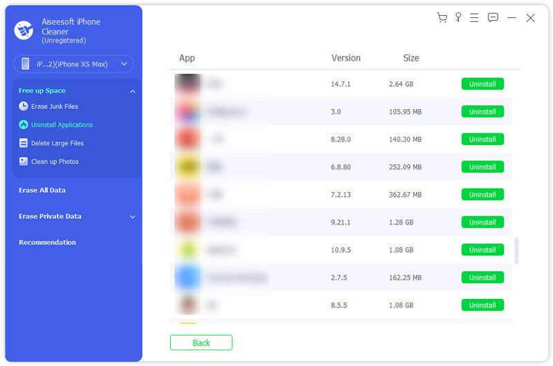 Visualizza applicazioni