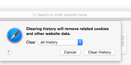 清除Safari歷史記錄