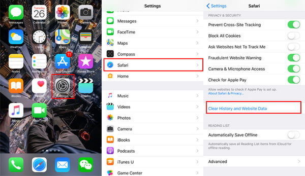 Как очистить кэш Safari на iPhone