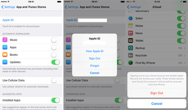 Verwijder Apple ID rechtstreeks van de iPhone