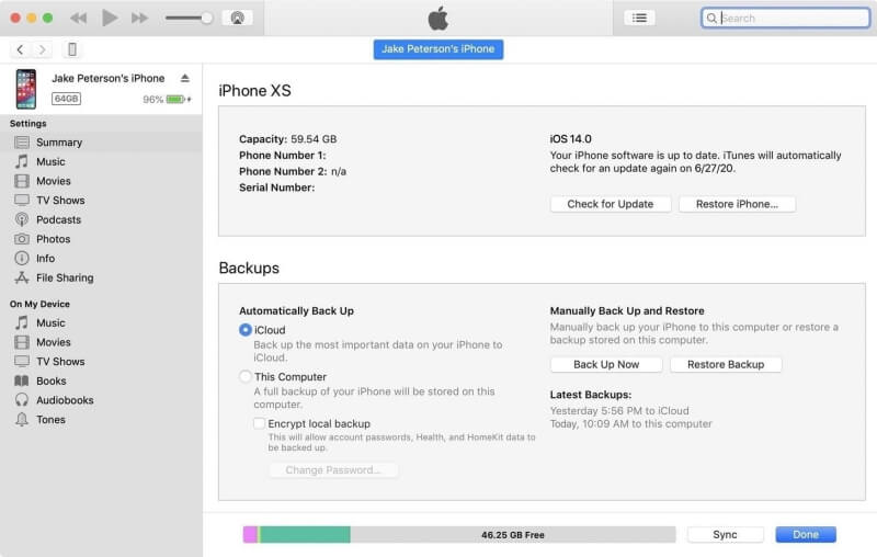 The Interface of Restore