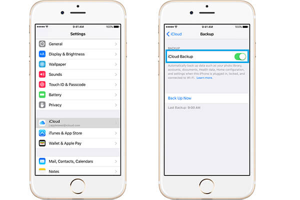 Esegui il backup del disco rigido esterno da iPhone a iCloud