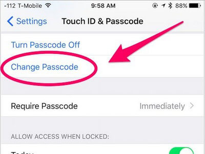 Change Passcode